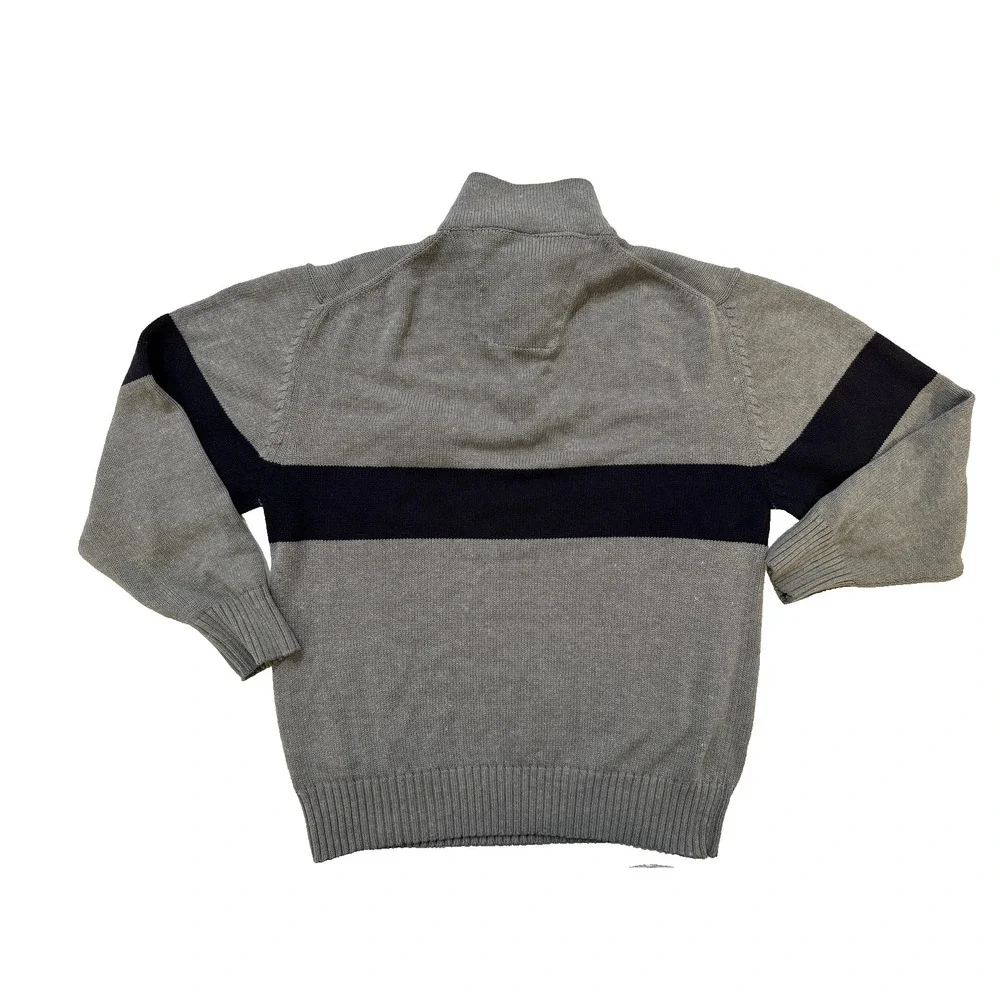 REDTAGman Half Zip Sweater Mens XXL Gray Y2K Preppy Fits L